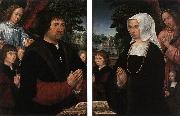 Portraits of Lieven van Pottelsberghe and his Wife sf HORENBOUT, Gerard